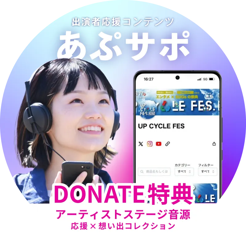 出演者応援コンテンツ あぷサポ